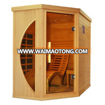 1 person solid wood luxury  far infared sauna room